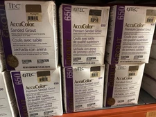 6 boxes - TEC 650 AccuColor Sanded Grout - 9.75lb size boxes - Great Deal