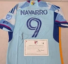 Colorado Rapids RAFAEL NAVARRO Signed Match Used Soccer Jersey 2024 Season BLUE