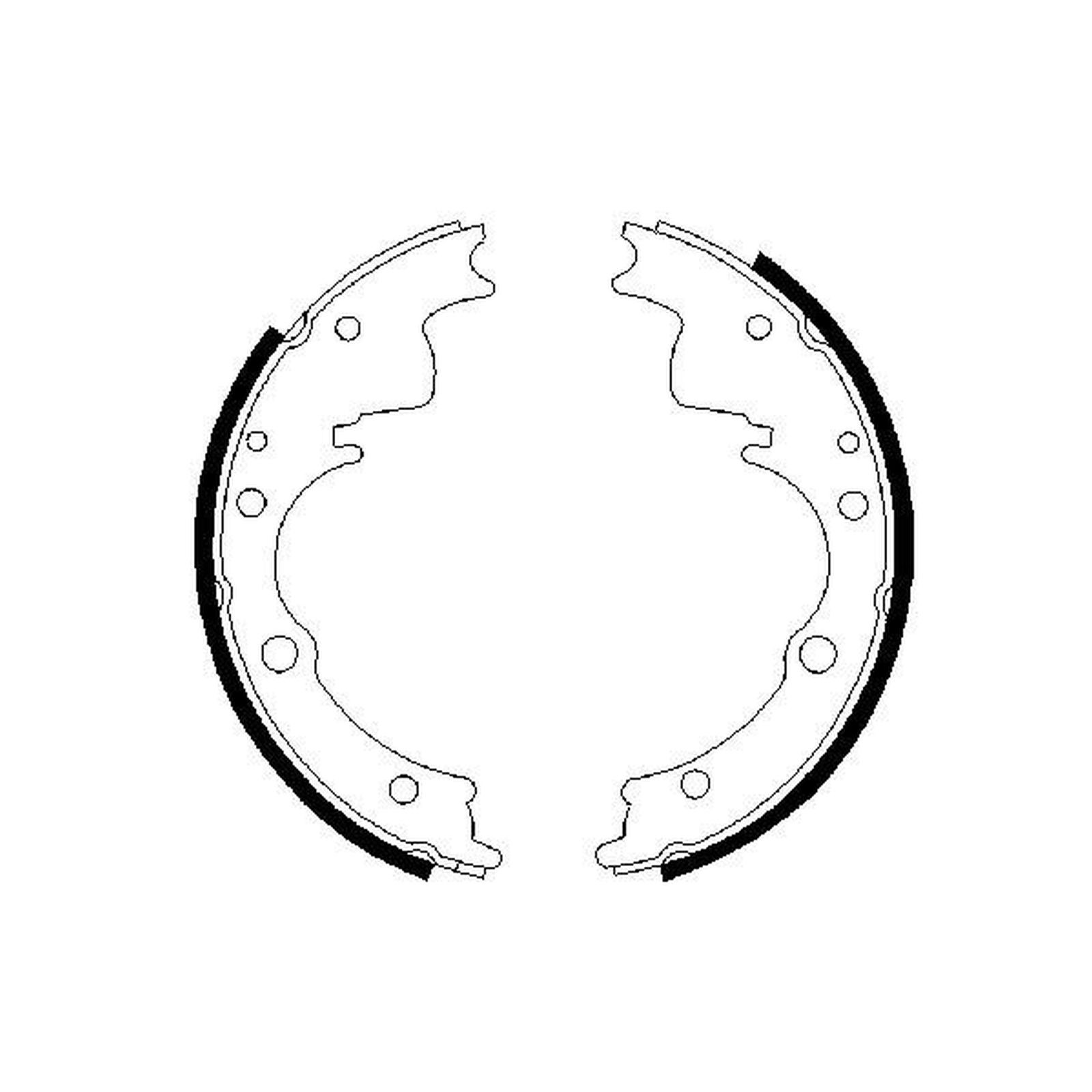 ORIGINAL® Bosch Bremsbackensatz Hinten passend für Alfa Romeo AR 8 Kasten AR 8