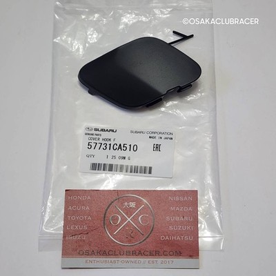 Genuine OEM 17-20 Subaru BRZ Front Bumper Tow Hook Cover Flat