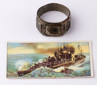 Torpedoboot S18 WW1 Imperial German Navy ring Navy WWI Kaiserliche Marine Card