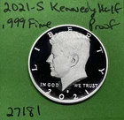 2021 S Kennedy Half Dollar Gem DCam Proof 99.9% Silver See Pictures