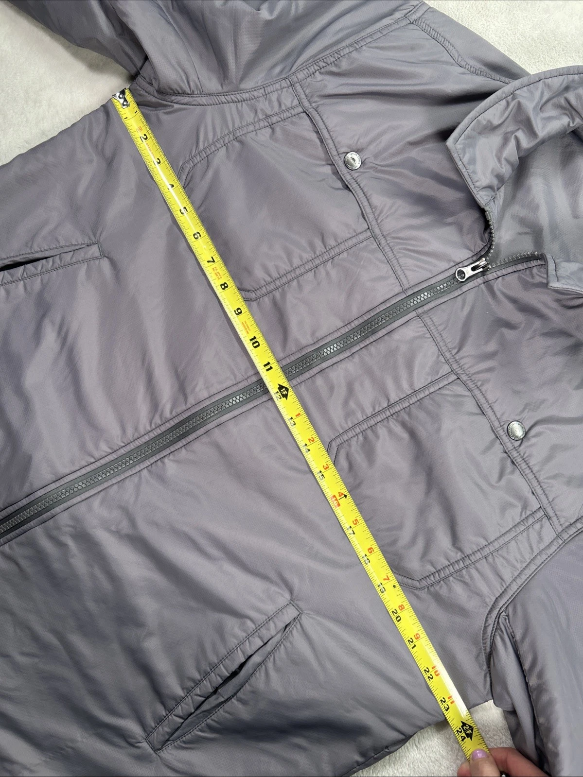 Huckberry Taylor Stitch Gray Utility Nylon Jacket Full Zip Men’s 44 Lightweight - product detail image 11
