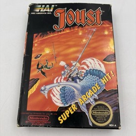 Joust (Nintendo NES, Box, 1988) No Manual Cleaned & Tested