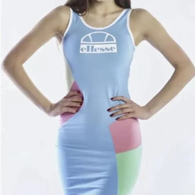 Women's Ellesse Infanta Light Blue Multi-Color Dress Retails $52