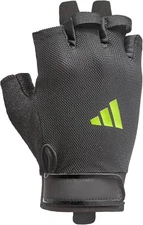 Adidas Half Finger Weightlifting Gloves Size M Gym Training Black/Green NWT