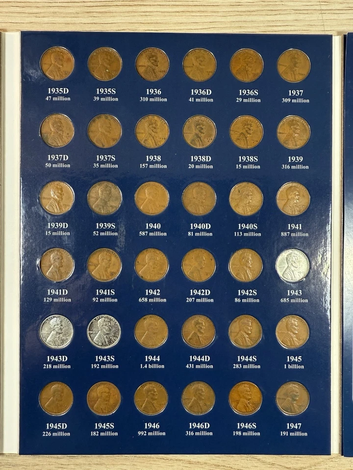 ** 1909-2025 LINCOLN CENT SET- 291 COINS- BU COINS/ SEMI KEYS- PRICED TO SELL ** - Image 3 of 4