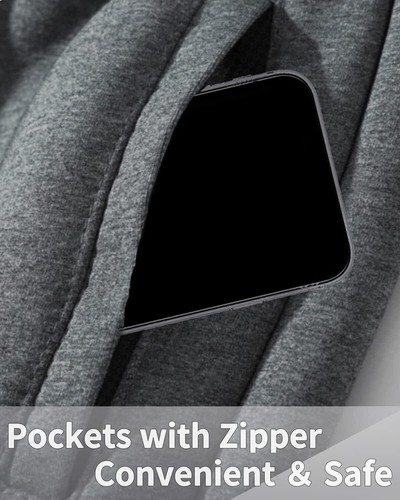 Shiyifa Men's Winter Warm Fleece Sherpa Lined Sweatpants X-Large, 02deep Grey  - Bild 4 von 6