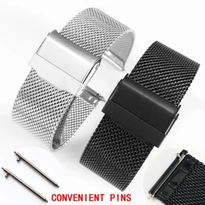 Milanese Mesh Watch Strap Band Stainless Steel Metal Quick Release 10mm - 24mm