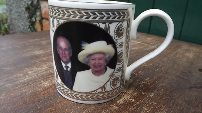 Porzellanbecher 2006 Queen's 80th Prince Philip's 85th Birthday Only 100 Made Chown Ch