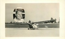 Aircraft Pilot Monoplane #NX14537 RPPC 1940s  Photo Postcard 20-12806
