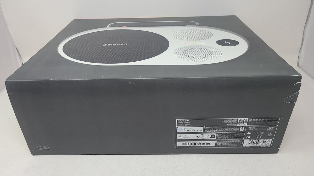 Polaroid P4 Music Player (Black) Powerful Large Room Wireless