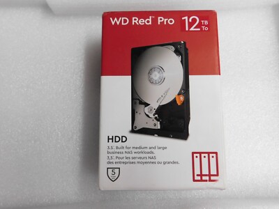 Western Digital WD 12TB Red Pro NAS SATA HDD Internal Hard Drive WD121KFBX