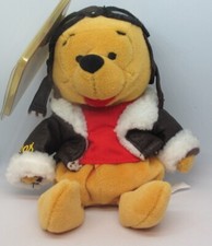 Disney Pilot Pooh 8" Mini Bean Bag Plush 1999  New  Tagged