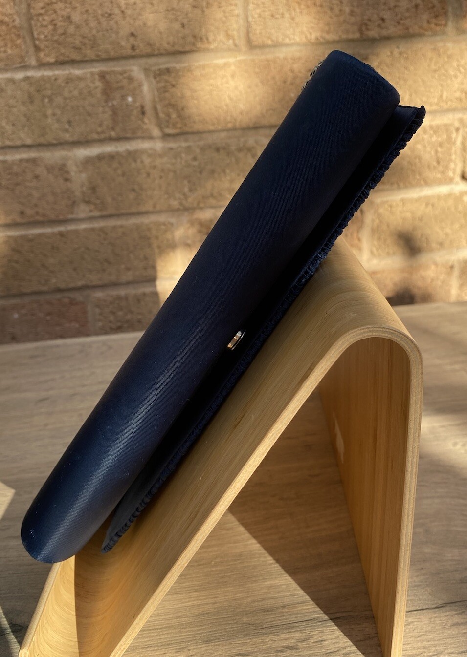 John Lewis Petrol Blue Medium Rectangular Satin F… - image 7