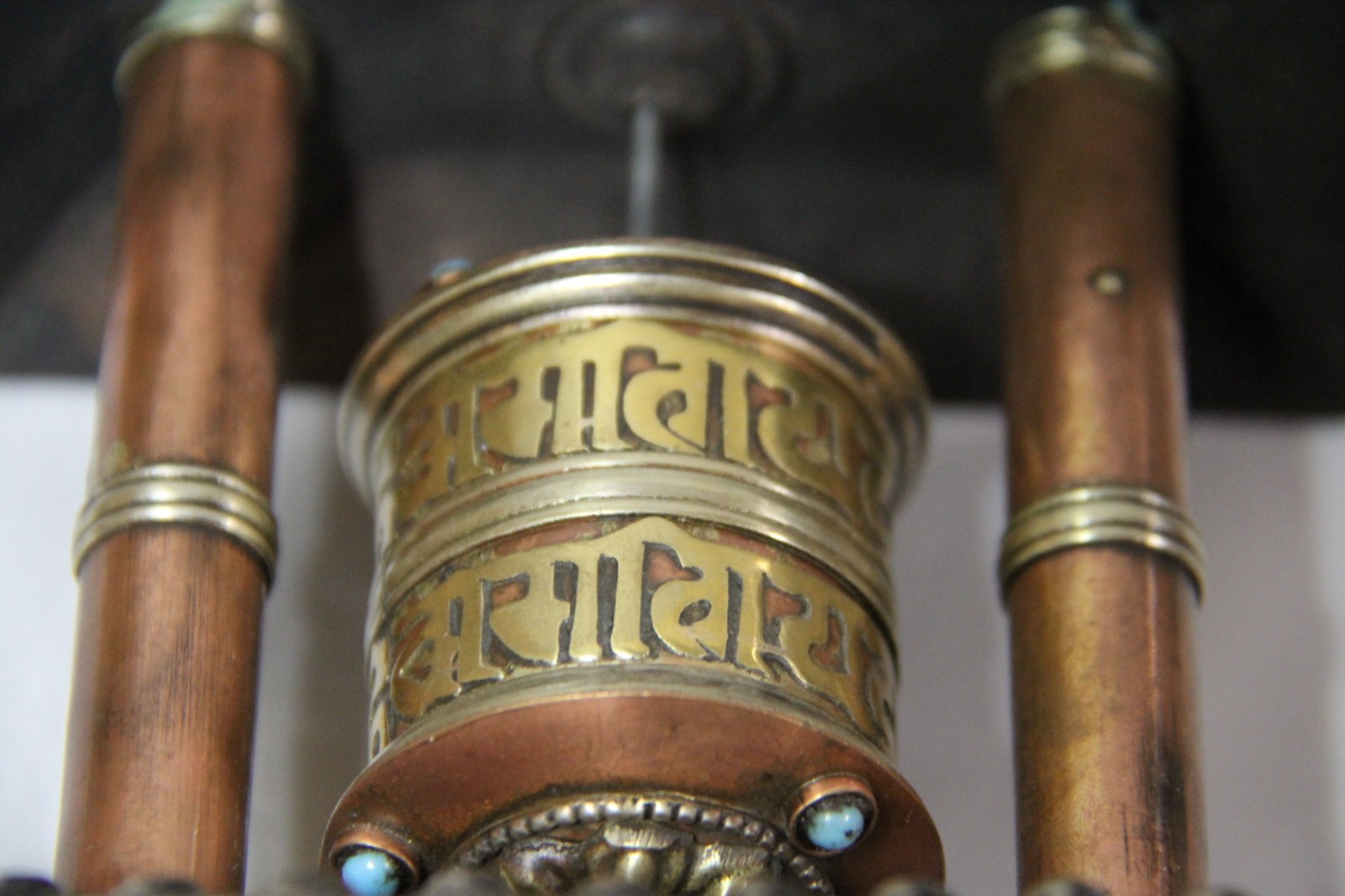 Tibetan Buddhist Handcrafted Spinning Prayer Wheel Small Table Shrine Design eBay