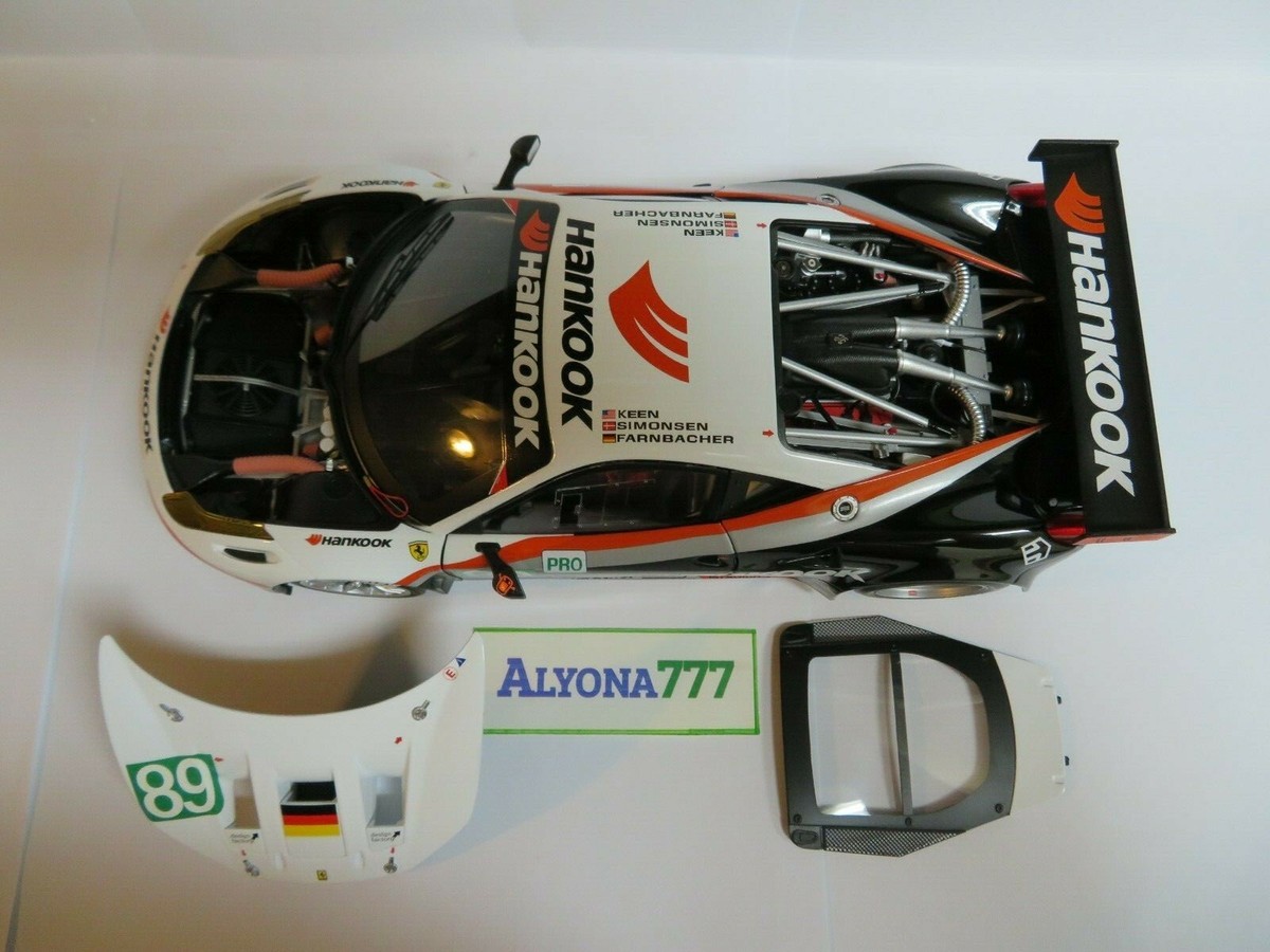 Hot Wheels ELITE 1/18 FERRARI 458 Italia GT2 LM #89 Hankook