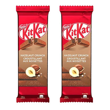 NESTLE Kitkat Hazelnut Crunch Wafer Bar 120g 4.2oz 2 Pack