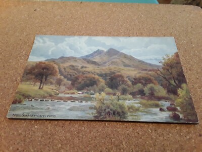 EINE R QUINTON POSTKARTE MODELL SIABOD BEI CAPEL CURIG NR. 1036 to KIRCHENWEG, HITCHIN