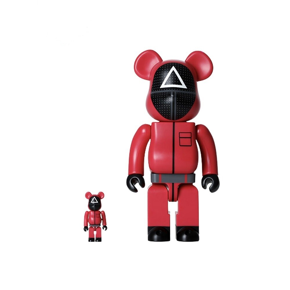 400 Et 100 Bearbrick Set Squid Game Triangle Guard main image 1