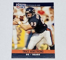 1990 Pro Set Chicago Bears #446 Trace Armstrong Trading Card Tc4