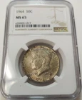 *TONED* 1964 KENNEDY 50C HALF DOLLAR NGC MS65 #6299051-017