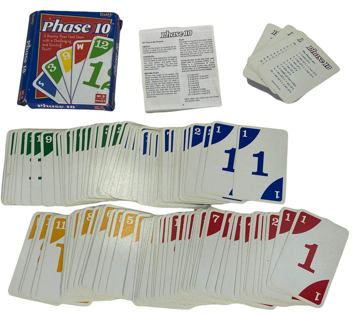 Phase 10 Card Game A Rummy Card Game with a Twist Fundex Games Challenging  New