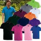 15 COLOURS MENS POLO SHIRT 100% POLYESTER COOL DRY BREATHABLE PLAIN BASIC POLO