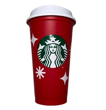 Starbucks 2022 Reusable Holiday Red Cup 25th Anniversary - Limited Edition