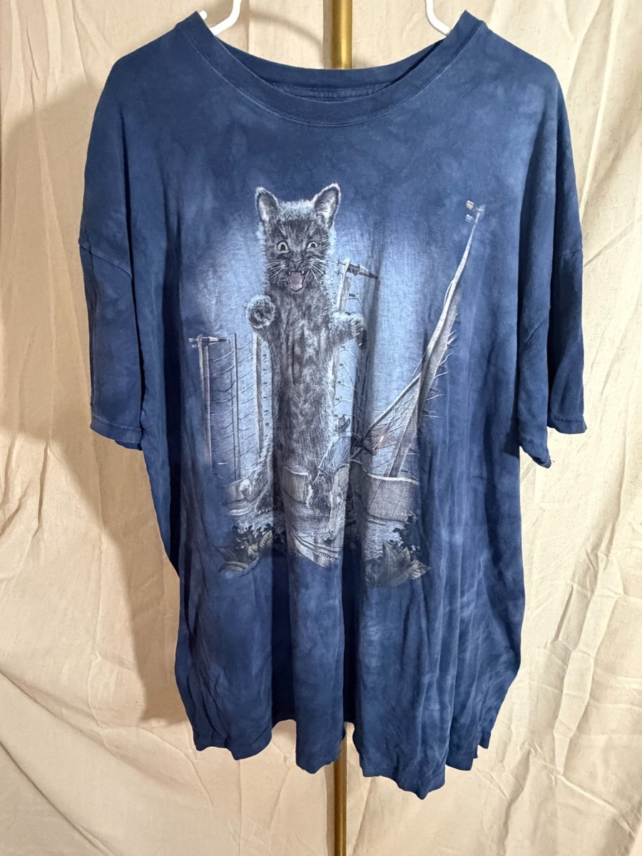 The Mountain Kitten Kong Cat Brooklyn Bridge Tie Dye T Shirt 3XL King Kong View 2