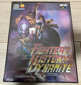 SNK Neo Geo AES ROM Cartridge Fighters History Dynamite With Manual & Box Tested