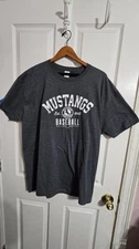 Mustang Baseball Billings Montana Pioneer League Baseball Gray Size 2XL Men's...