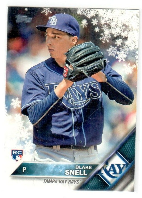2016 Topps BLAKE SNELL Holiday Snowflake ROOKIE! #HMW172