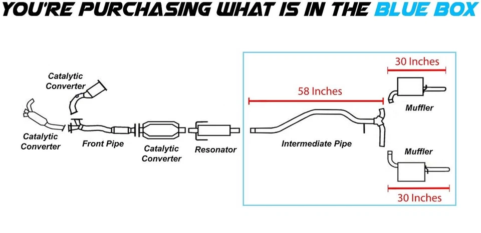 Intermediate Pipe Muffler Exhaust System fits: 2010-2012 Ford Fusion 3.0L - Image 2 of 4