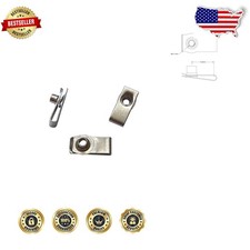 Secure M6 Long U-Style Clip-On Nuts, 25 Pcs Stainless Steel 18-8 Barrel Threaded