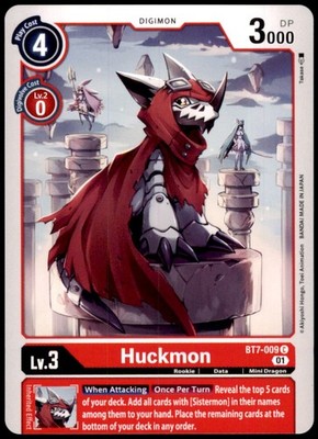 Digimon - Huckmon BT7-009 C - Normal - Next Adventure