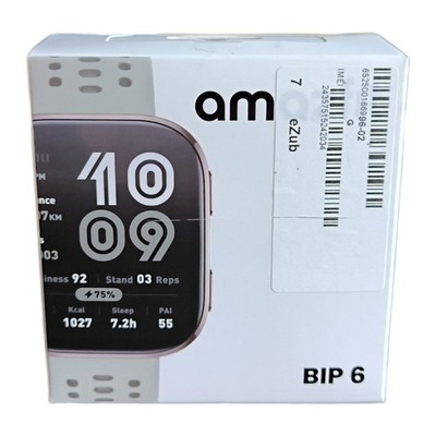 Amazfit Bip 6 Normal Smartwatch 46mm, 14 Tage Akkulaufzeit, 1,97  AMOLED, GPS & 