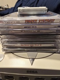 SEGA Dreamcast Console Bundle w/ Controllers, VMU, Gdemu, USBC power