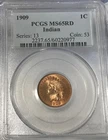1909 Indian Head Penny PCGS MS 65 RD sweet coin!