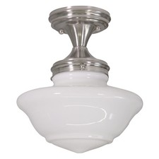 577494 Schoolhouse Semi Flush Mount Modern Vintage Farmhouse Indoor Dimmable Cei