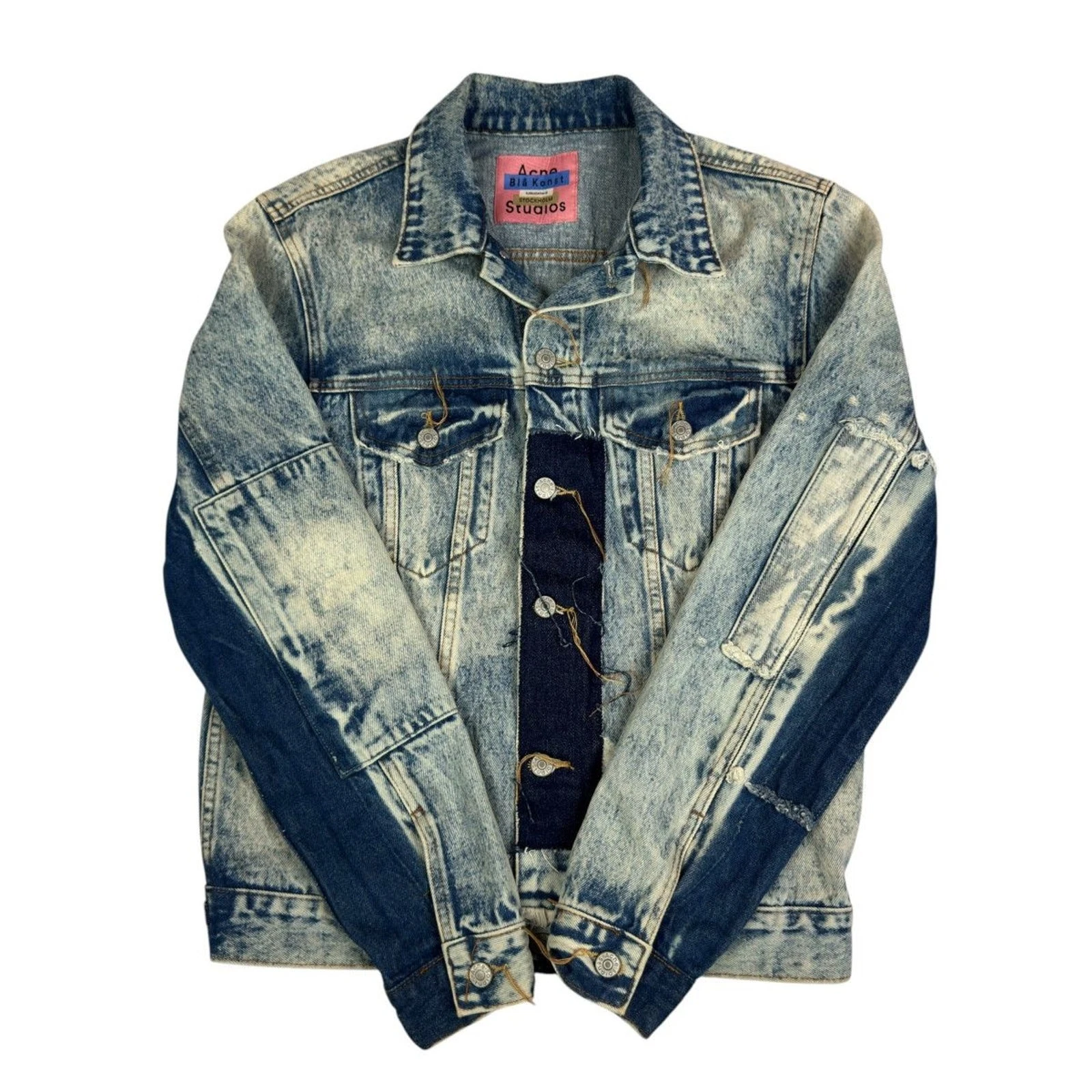 Acne Studios Y2K Pass LT Blue Patchwork Denim jeans Jacket image 1