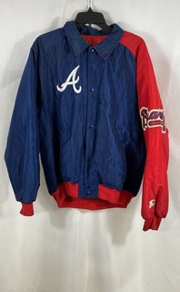Vintage 90s Atlanta Braves Starter Diamond Collection Jacket Made in USA Sz L