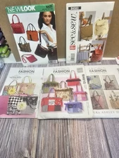 LOT OF 4 NEW LOOK/SEE & SEW/MCCALLS EASY PURSE/TOTE/DIAPER BAG PATTERNS #A2