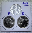 1776~2026 P&D SEMIQUINTENNIAL EMERGING LIBERTY DIME 2 COIN SET