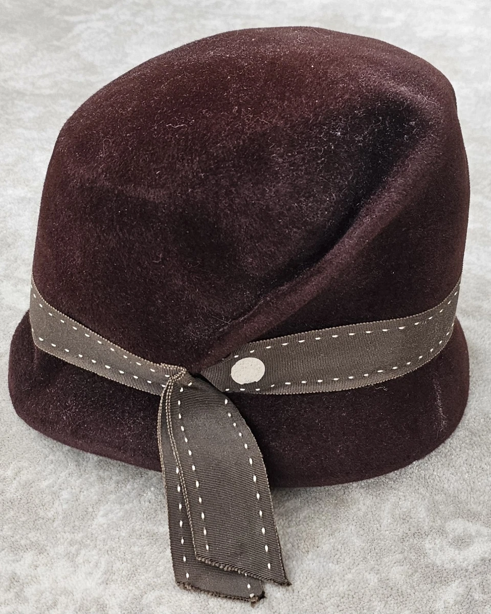 Fur Cloche Brown Vintage Hats for Women for sale | eBay display picture 3