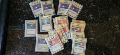 Pokémon TCG Base Set Trainer Lot - Energy Retrieval, Full Heal, Potion, Switch