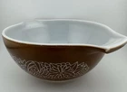 Vintage Pyrex Woodland Brown Cinderella Nesting Mixing Bowl #442 1.5 Quart
