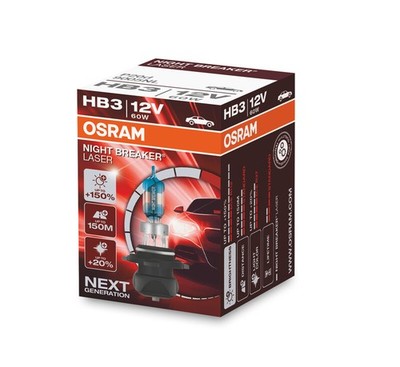 O compatible con SRAM Bombilla halogena NIGHT BREAKER LASER HB3 12V/60W - X1