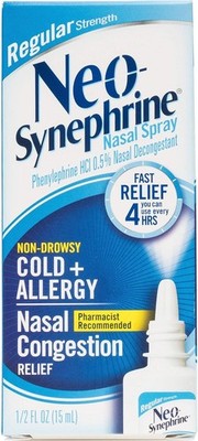 Neosynephrine Nasal Spray for Cold & Allergy Relief Nasal Spray 15ml (Pack Of 3)