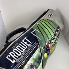 Franklin 6 Player Croquet Set COMPLETE w/ Carry Bag Vintage